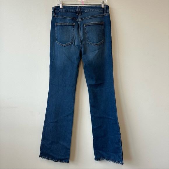 Good American Good Classic Button Fly Indigo Wide Leg Jeans - Picture 5 of 9